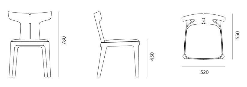 detail Bale Dining Chair 1 :1 Collection